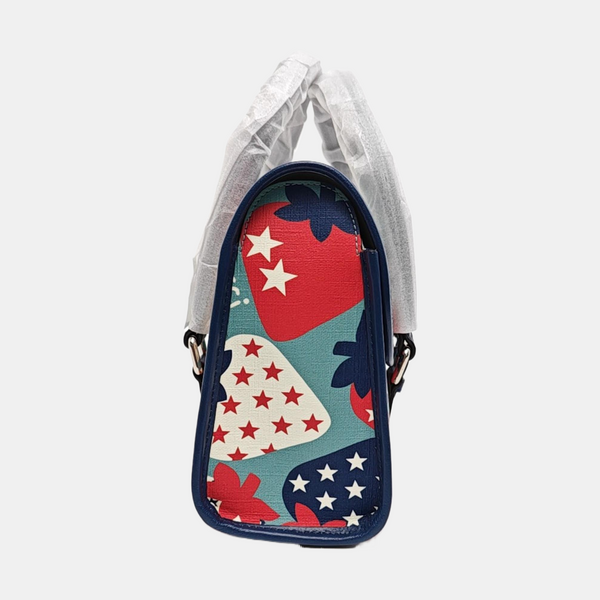 Coated Canvas Top Handle Bag Multicolor