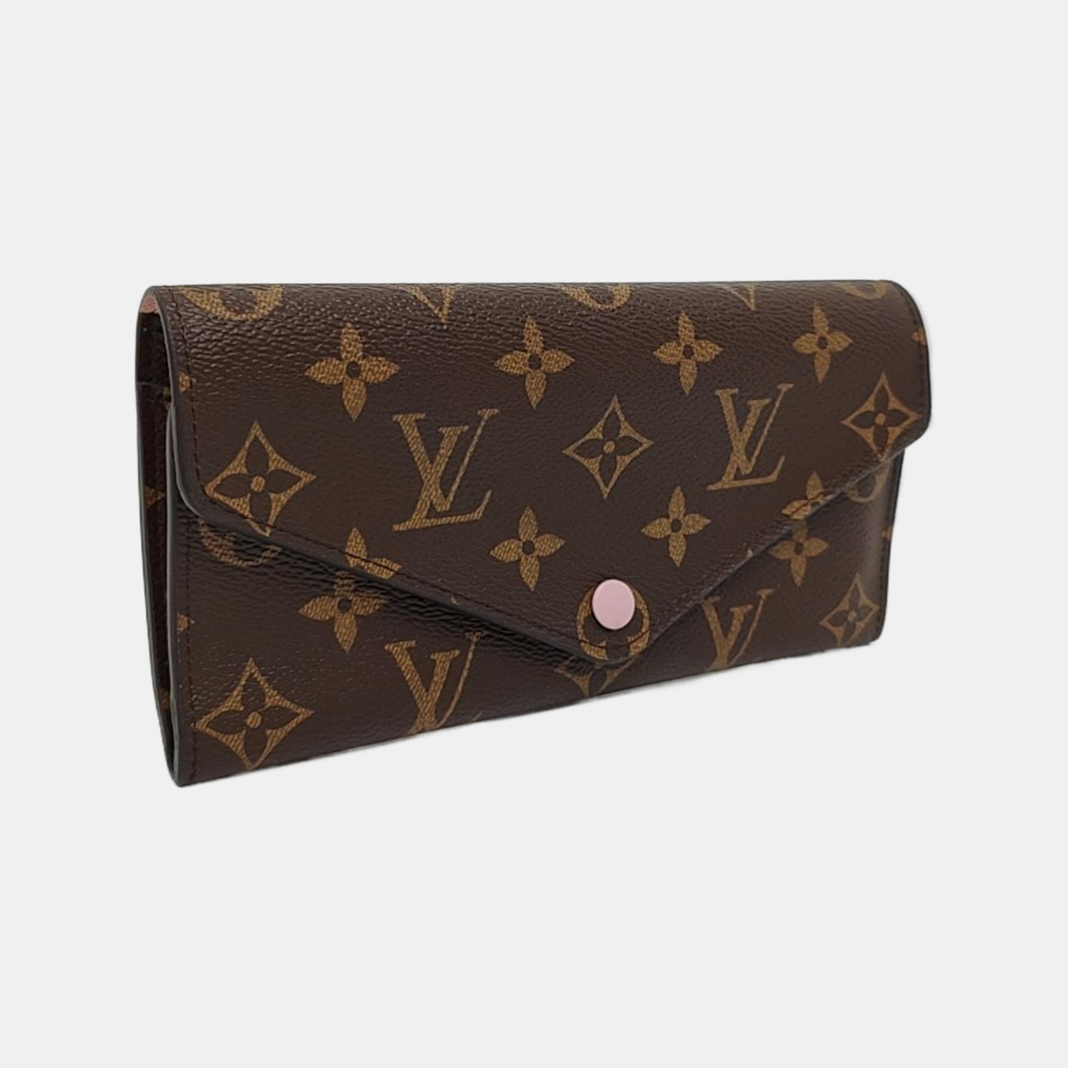 JOSÉPHINE Monogram Coated Canvas Brown Wallet