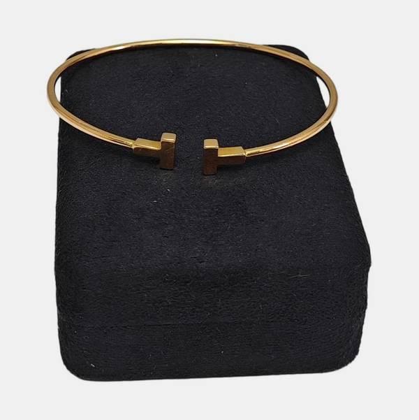 Tiffany T 18k Rose Gold Bangle