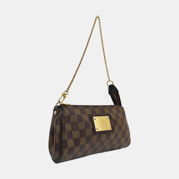 EVA Damier Ebene Coated Canvas Brown