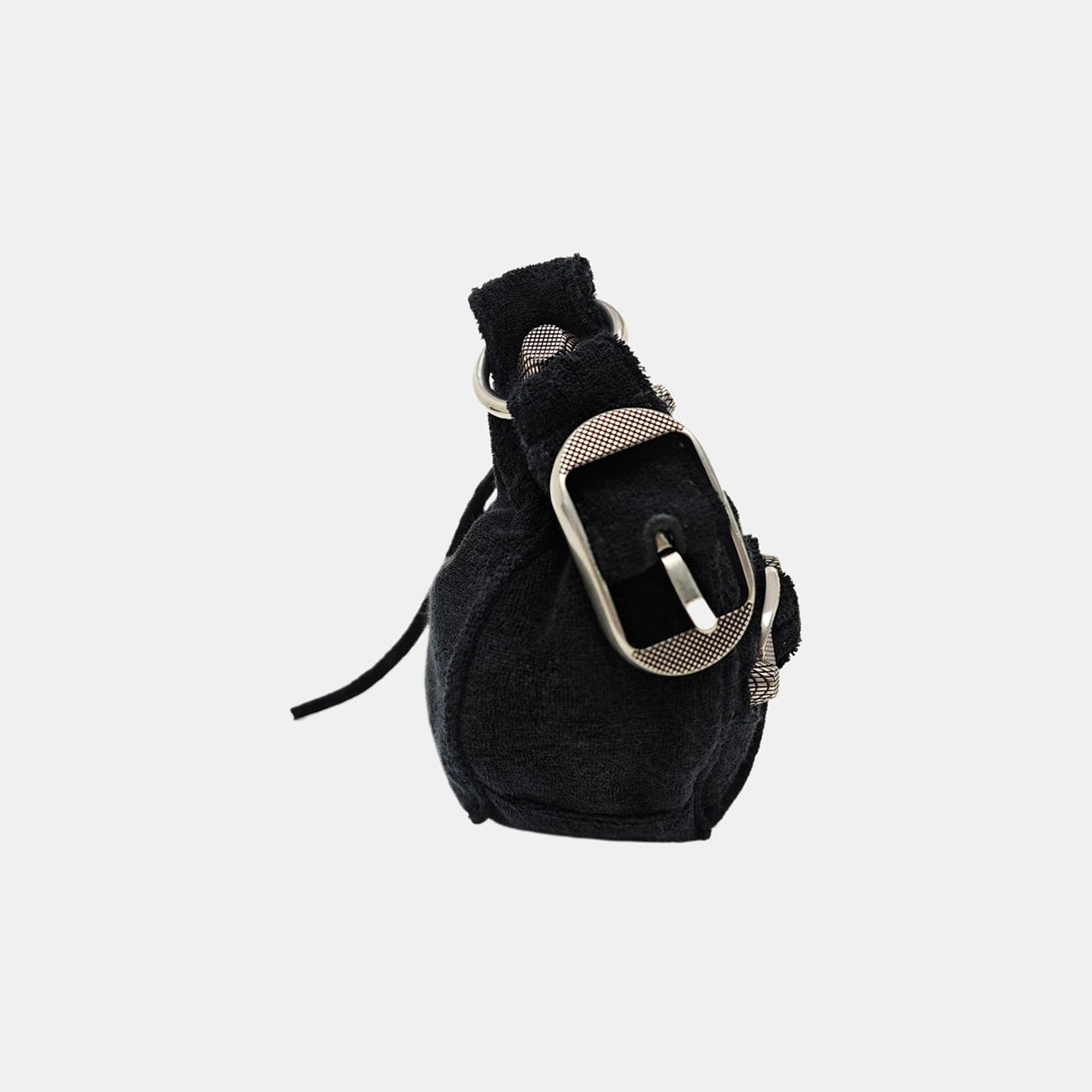 Le Cagole Small Fabric Black