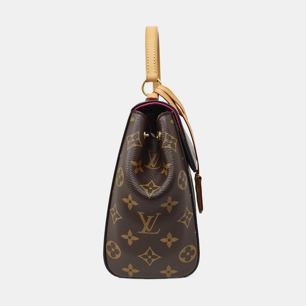 CLUNY PM Monogram Coated Canvas Brown