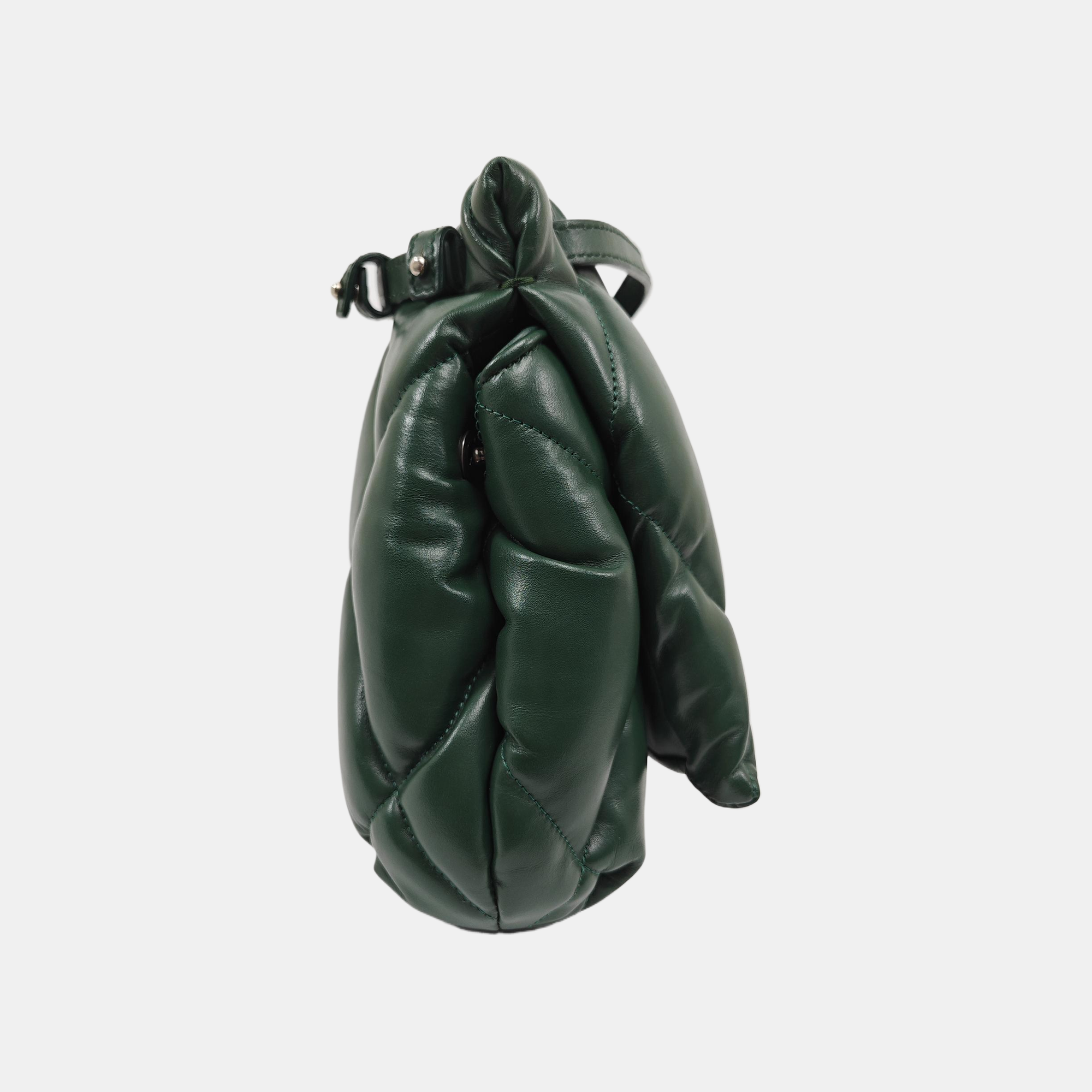 B. Quilted Calfskin Green