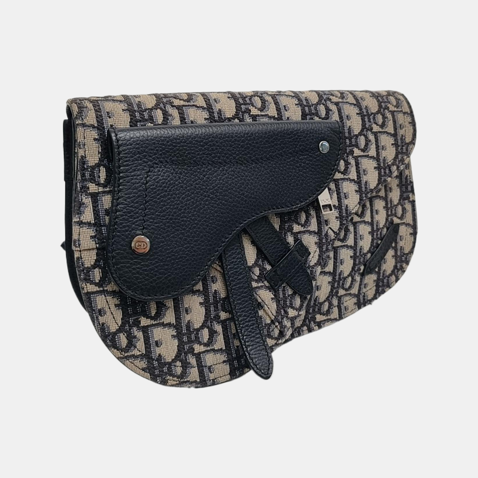 Authenticated pre-owned  Saddle Monogram Canvas Blue - Shoulder Bag at Looply