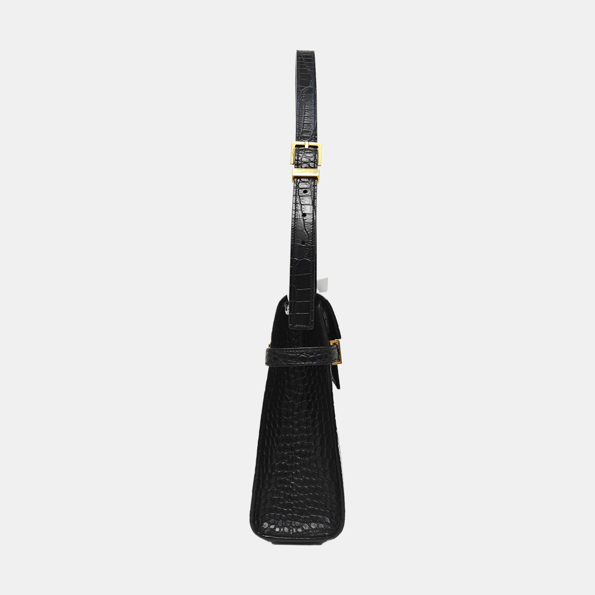 MANHATTAN Medium Calfskin Black