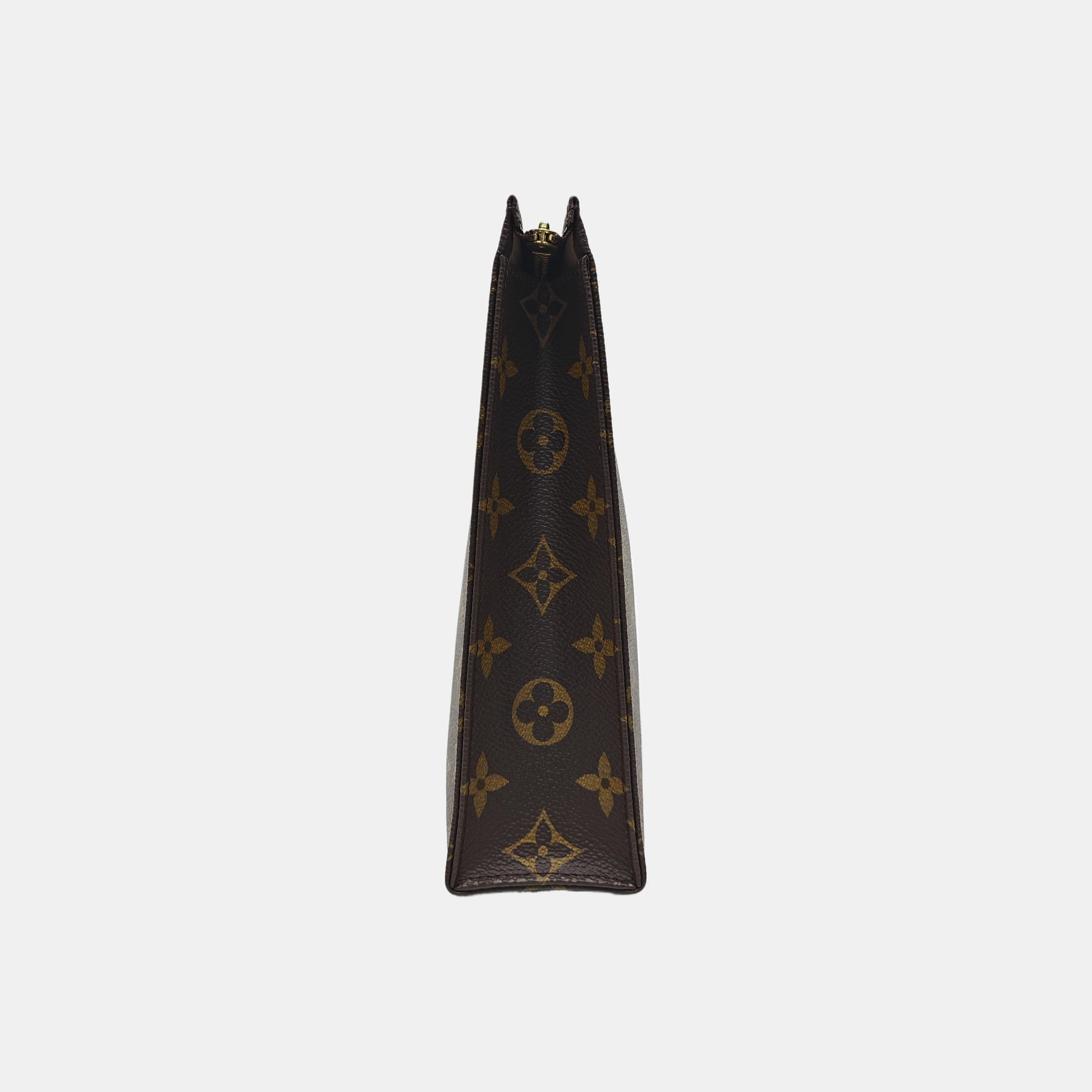 TOILET POCKET 26 Monogram Coated Canvas Brown