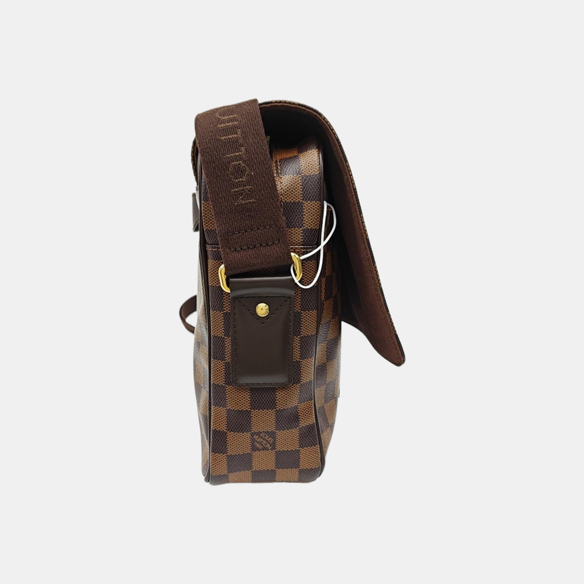 SHELTON MM Damier Ebene Coated Canvas Brown