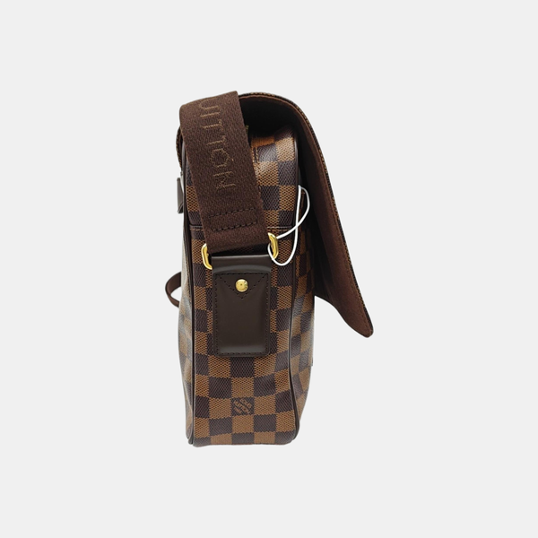 SHELTON MM Damier Ebene Coated Canvas Brown