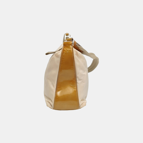 Nylon Shoulder Bag Beige