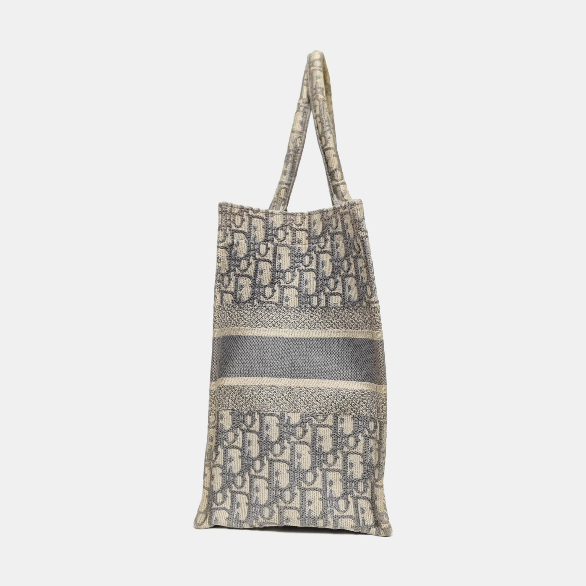 Authenticated pre-owned  Book Tote Medium Oblique Canvas Gray - Tote Bag at Looply