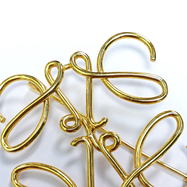 Anagram Metal Gold Brooch