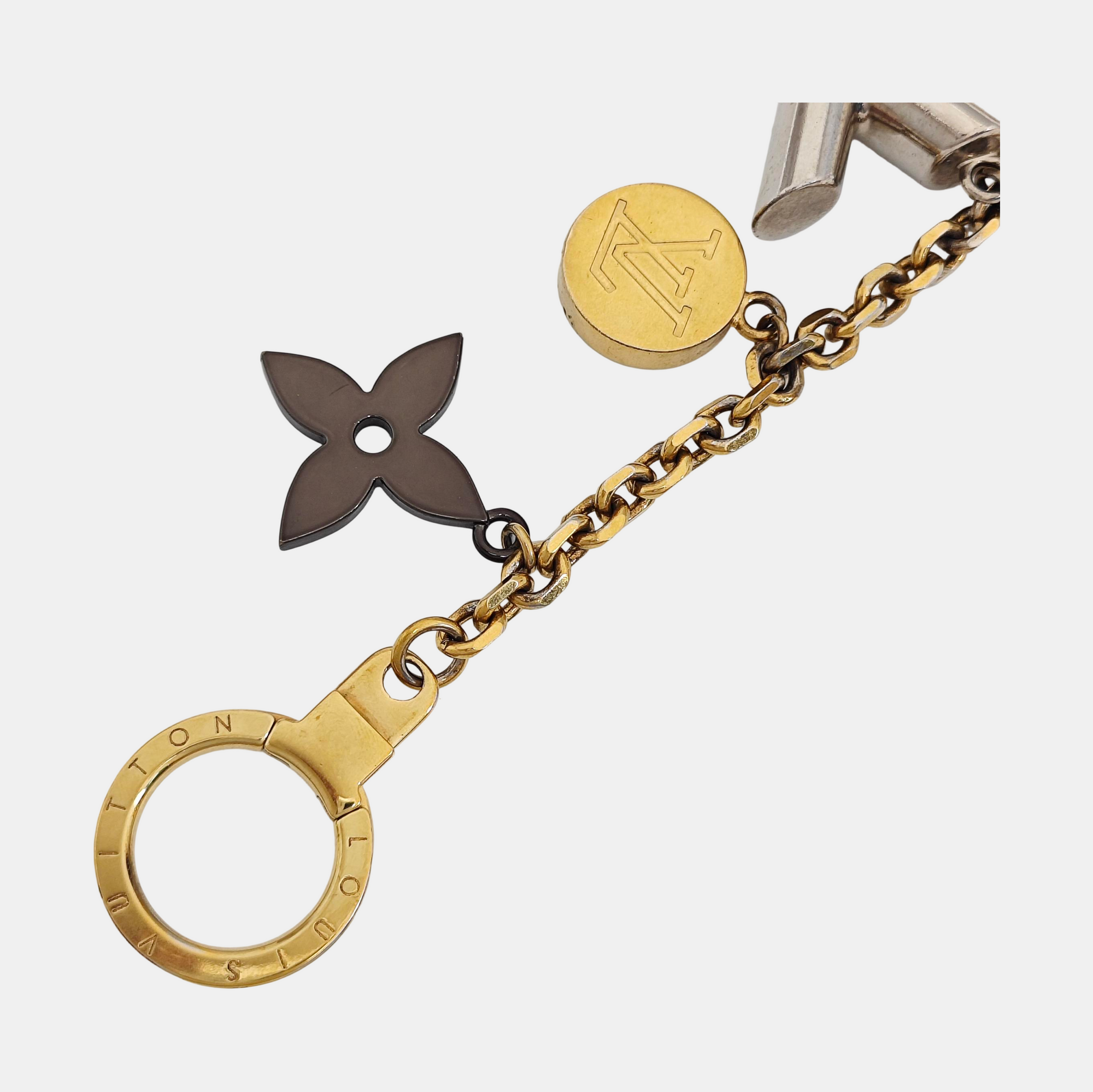 Metal Bag Charm Gold