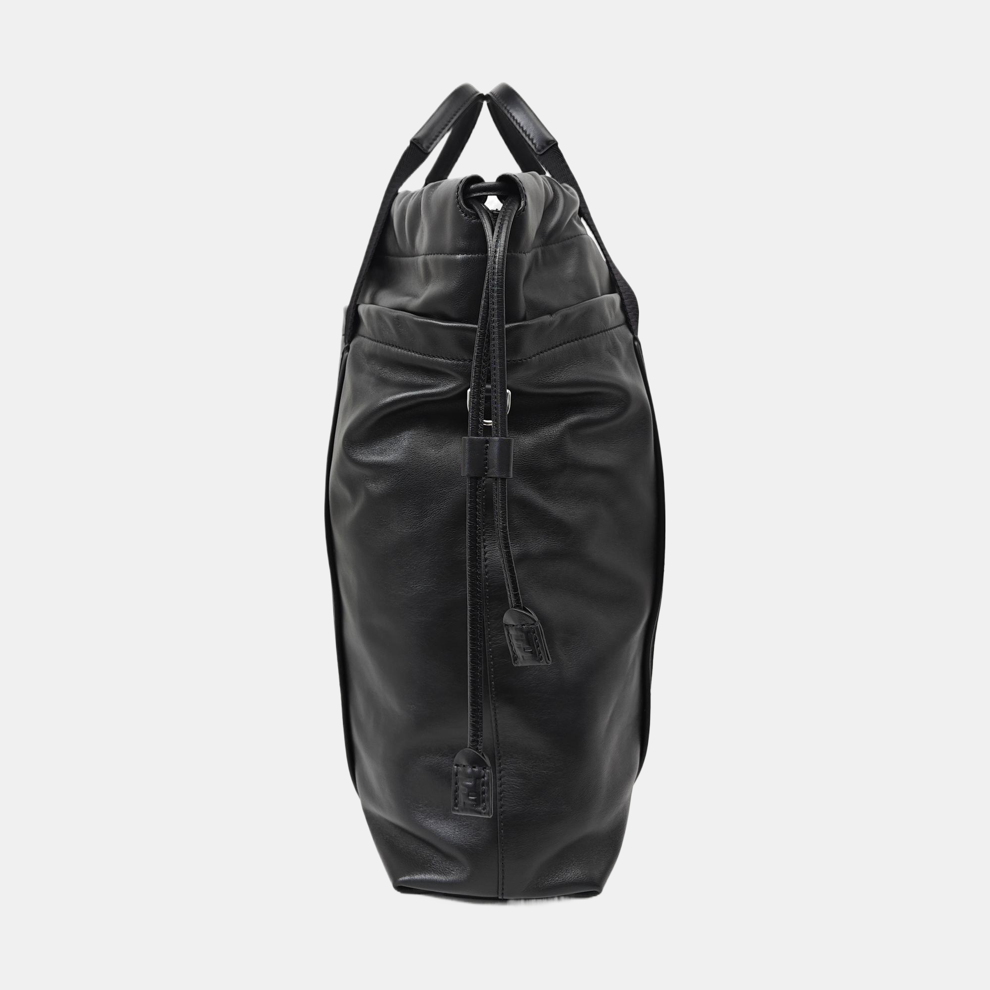 Calfskin Shoulder Bag Black