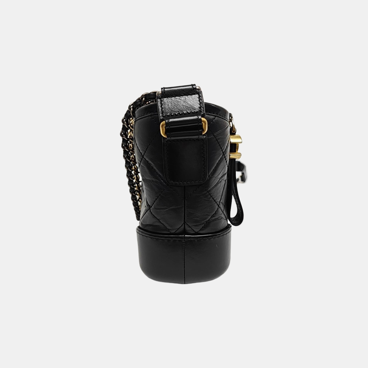 GABRIELLE Small Quilted Calfskin Black