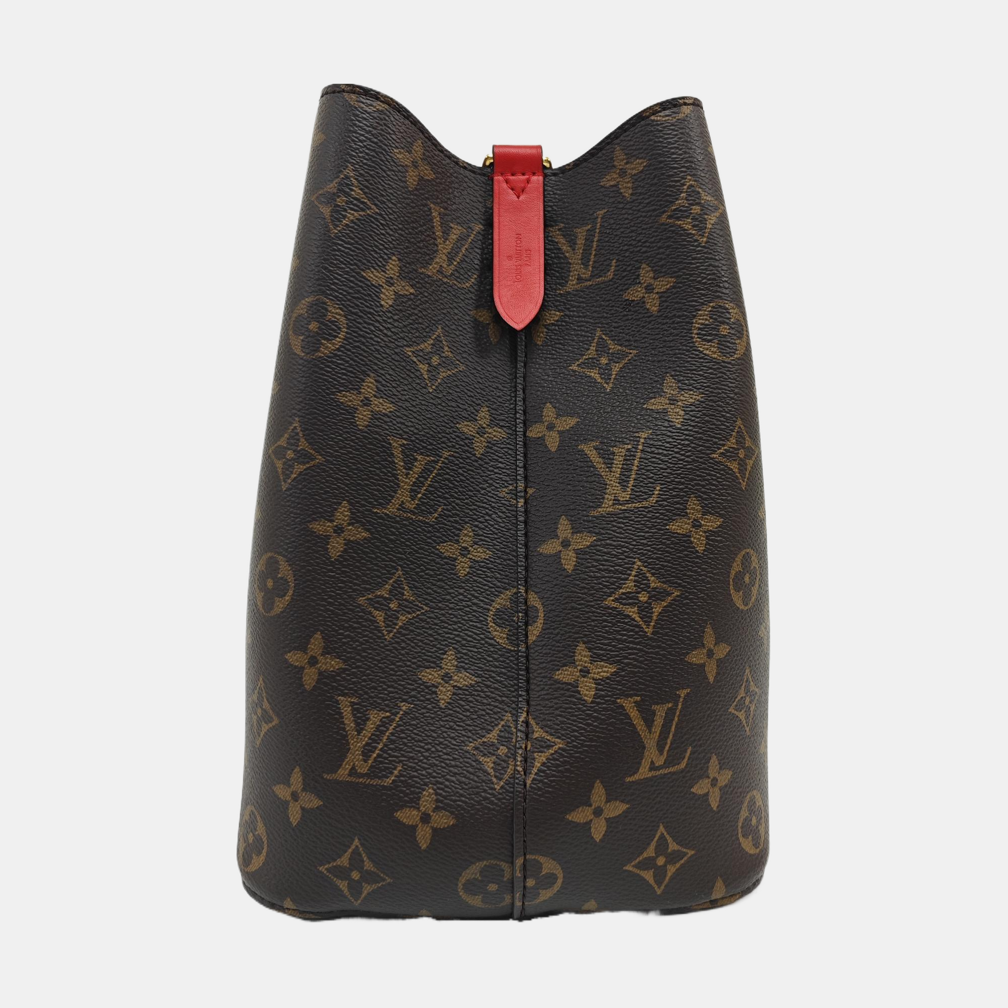 NÉONOÉ MM Monogram Coated Canvas Brown