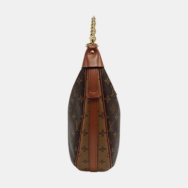 LOOP HOBO Monogram Coated Canvas Brown