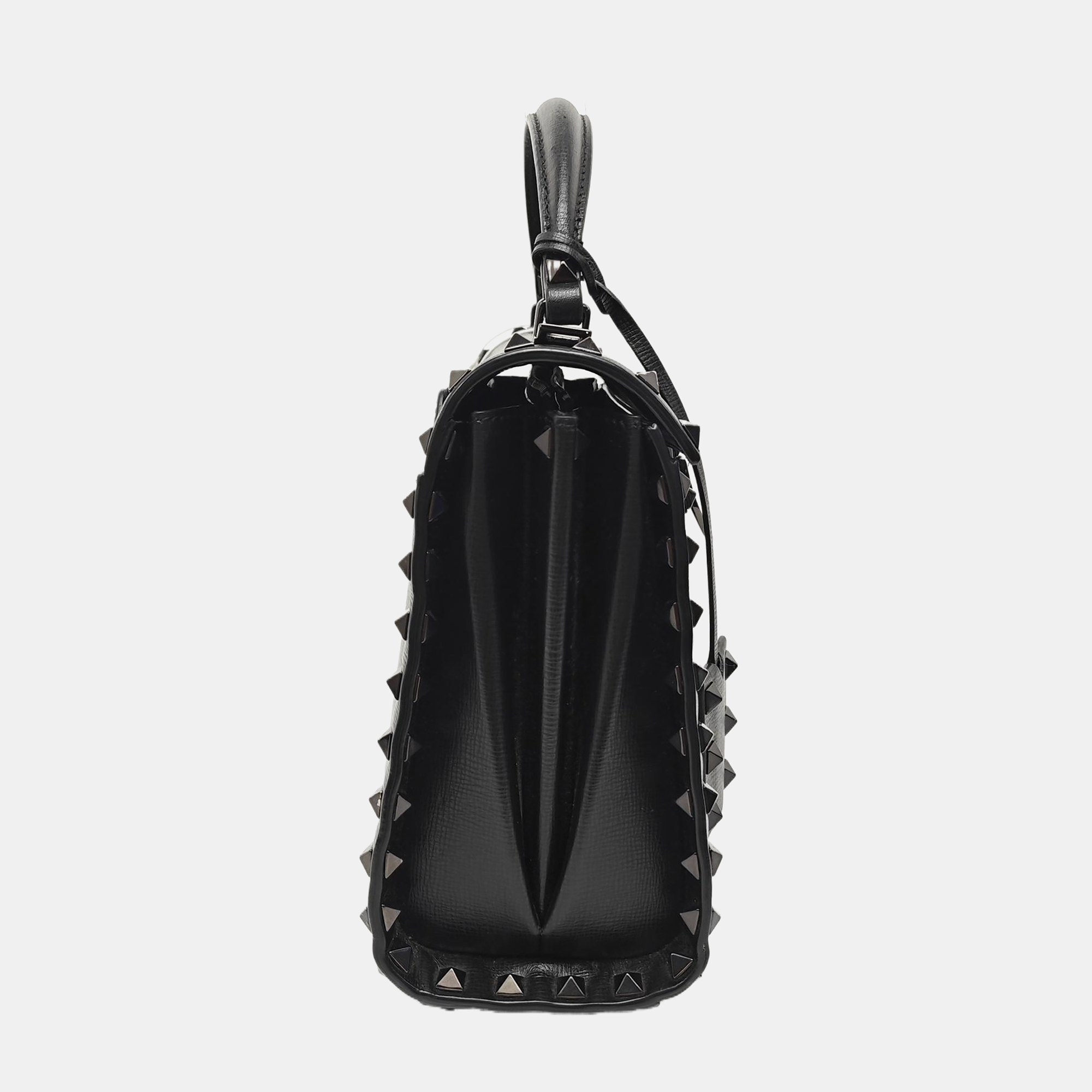 Rockstud Small Calfskin Black