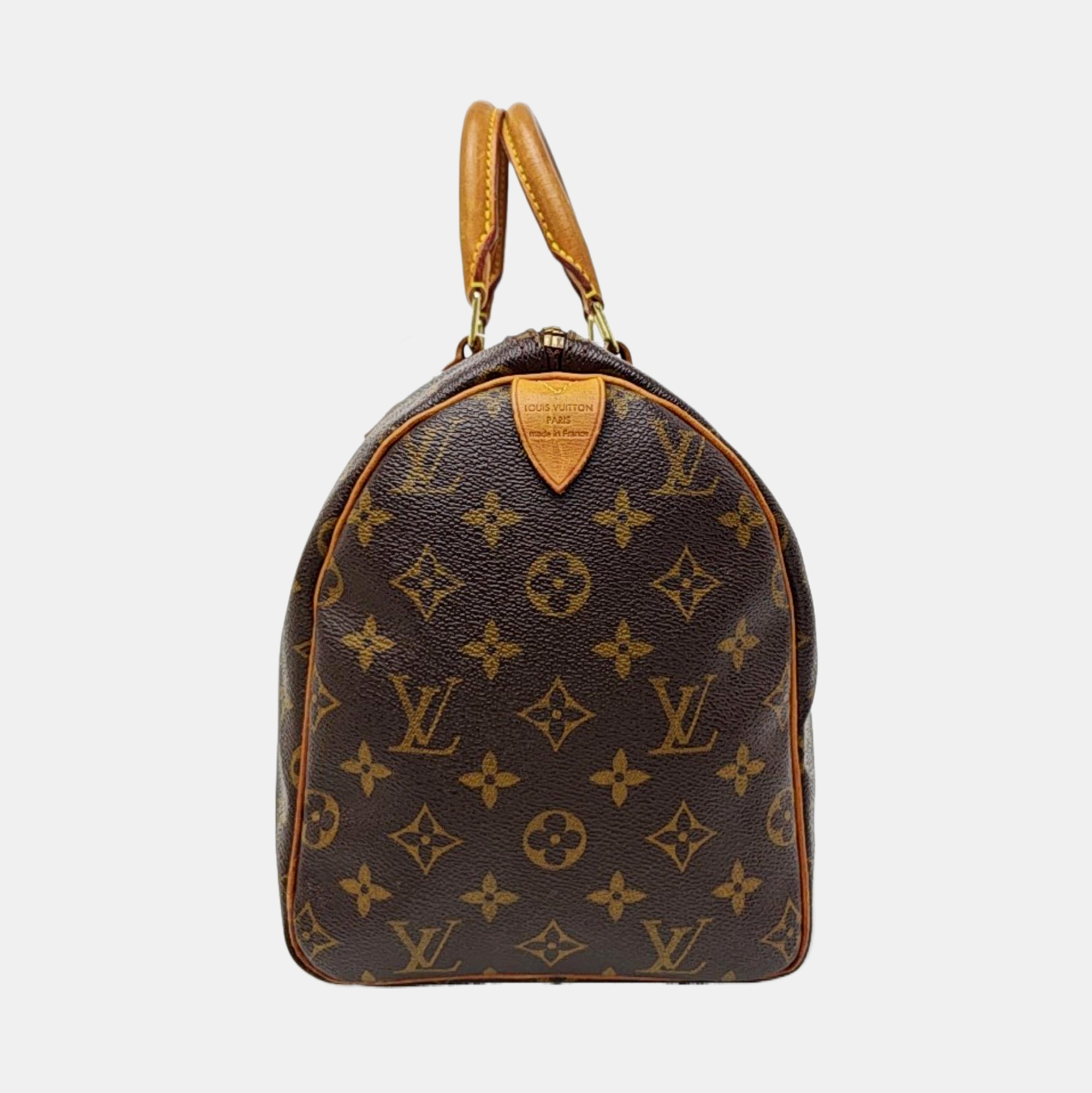 SPEEDY 30 Monogram Coated Canvas Brown