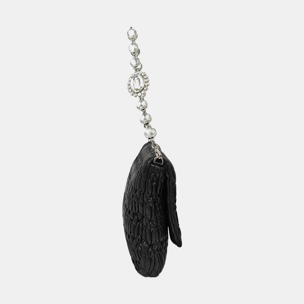 Crystal Lambskin Black