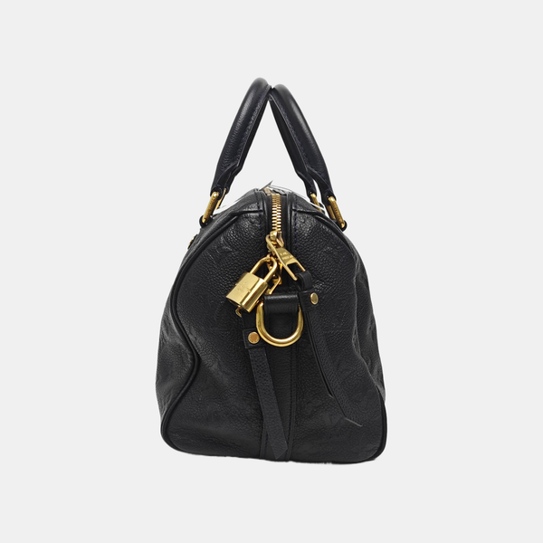SPEEDY 25 Monogram Calfskin Black