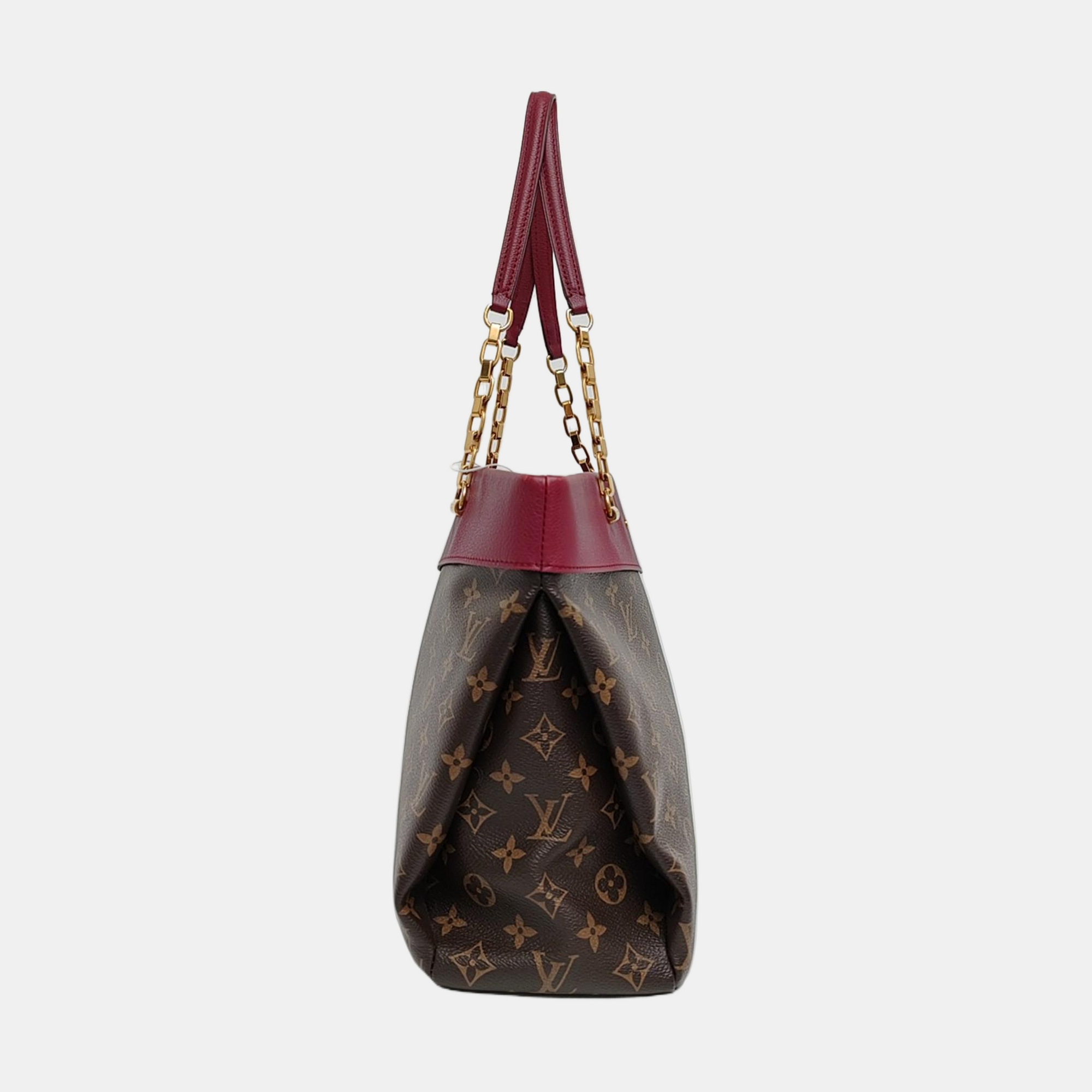 Authenticated pre-owned  PALLAS Monogram Coated Canvas Brown - Tote Bag at Looply