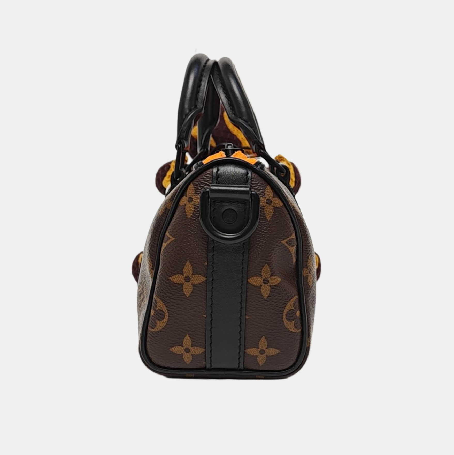 KEEPALL Nano Monogram Coated Canvas Brown