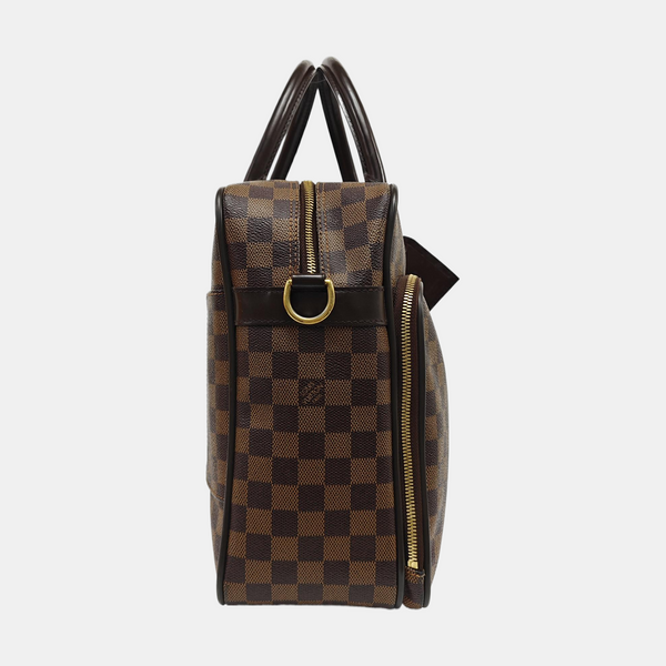 ICARE Damier Ebene Coated Canvas Brown