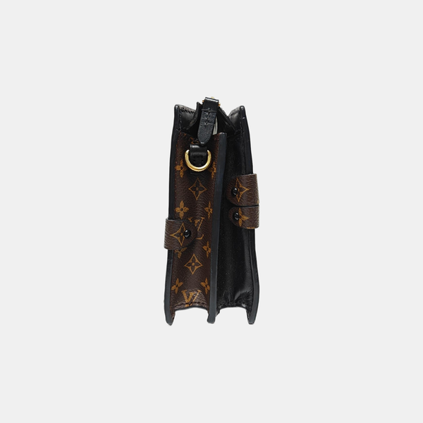 TRUNK Monogram Coated Canvas Brown