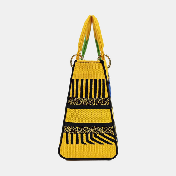 Authenticated pre-owned  Lady D-Lite Medium Fabric Multicolor - Tote Bag at Looply