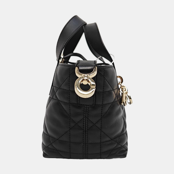 Toujours Nano Cannage Calfskin Black
