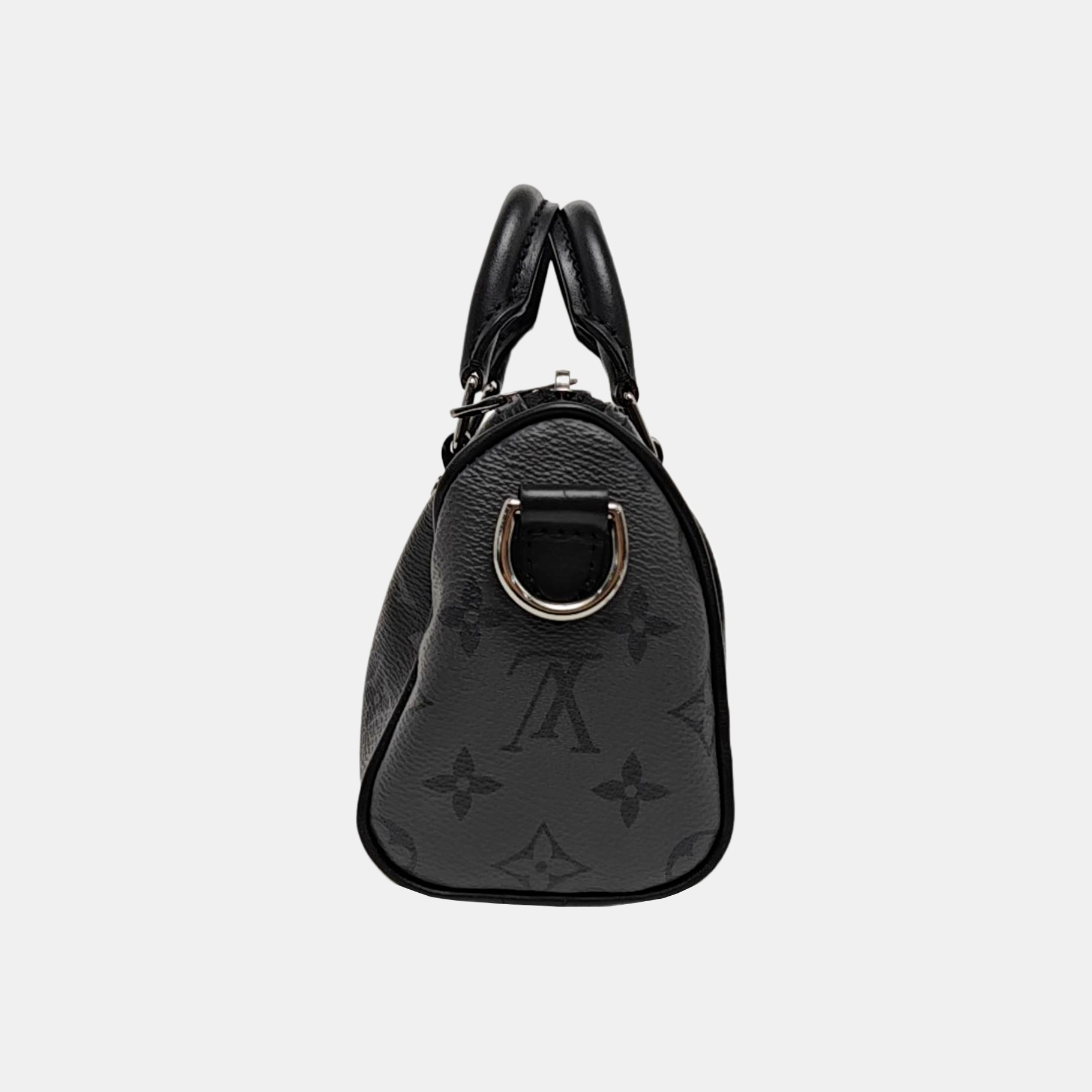 KEEPALL Mini Monogram Coated Canvas Black
