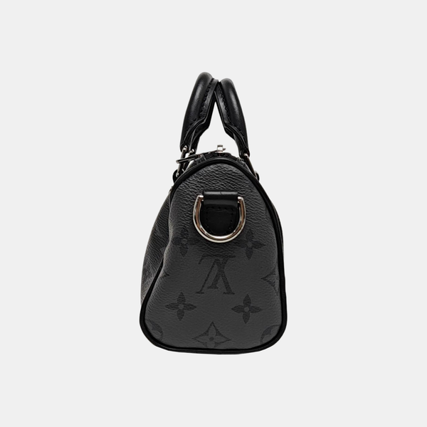 KEEPALL Mini Monogram Coated Canvas Black