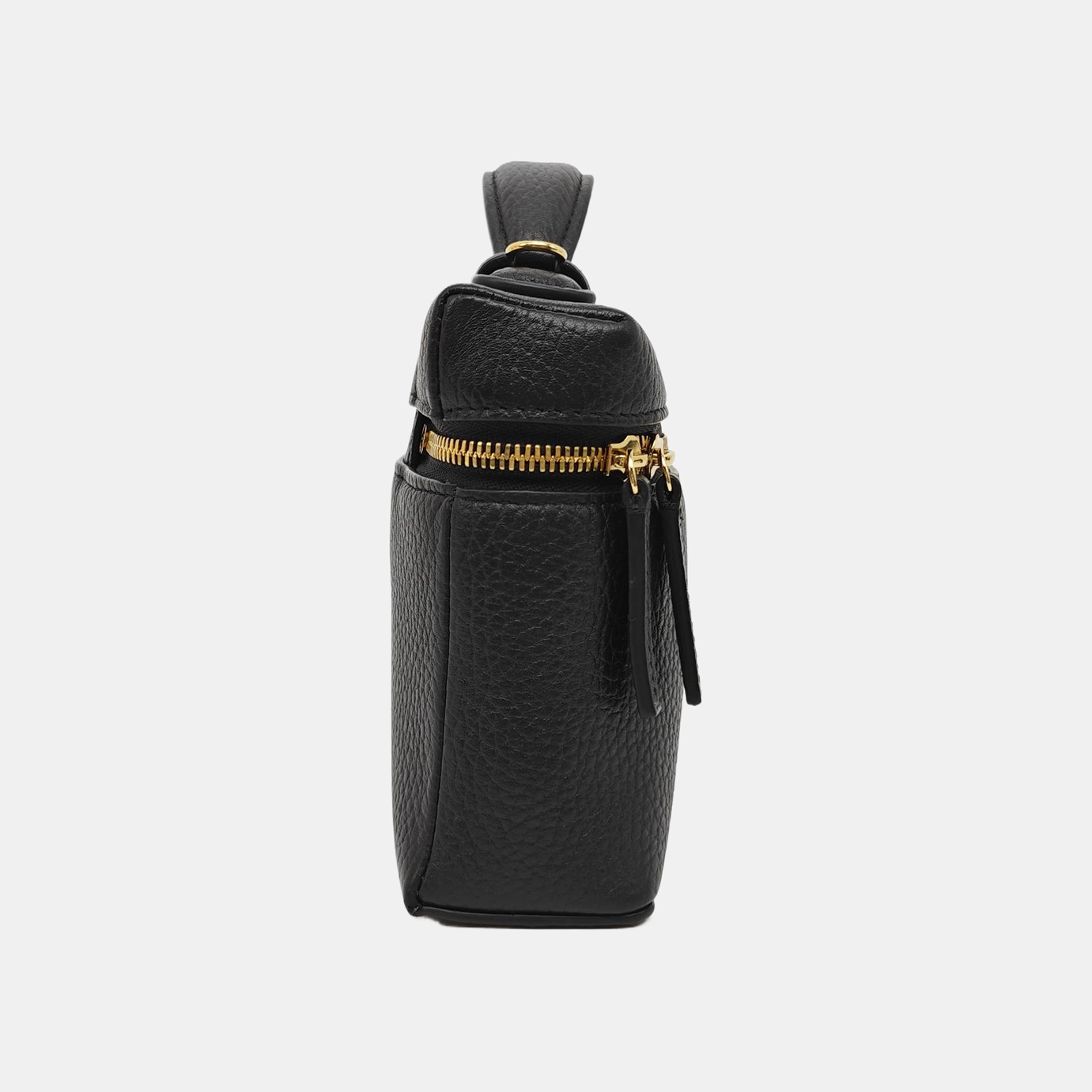 Calfskin Shoulder Bag Small Black