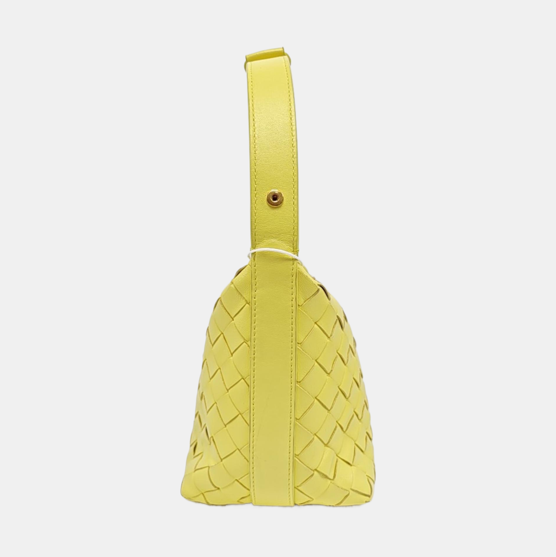 Lambskin Top Handle Bag Yellow