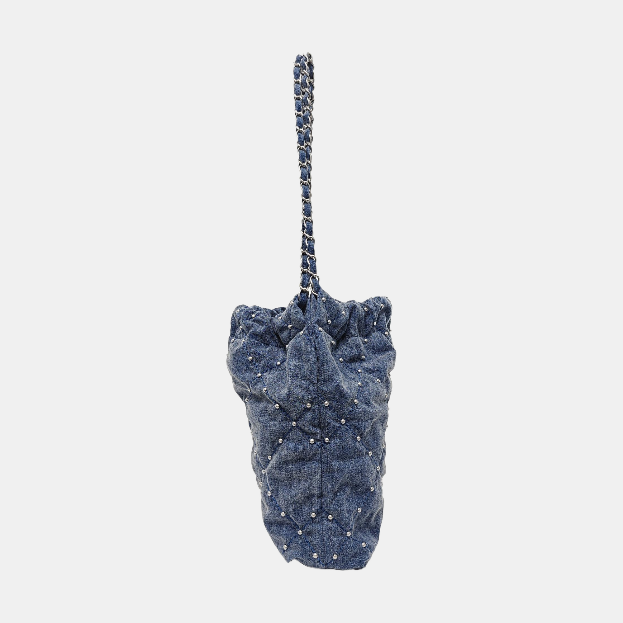 24S Small Quilted Denim Blue