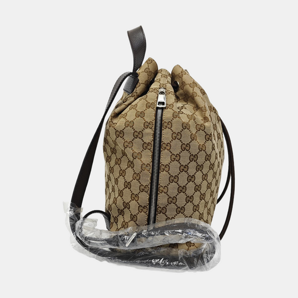 Monogram Canvas Backpack Beige