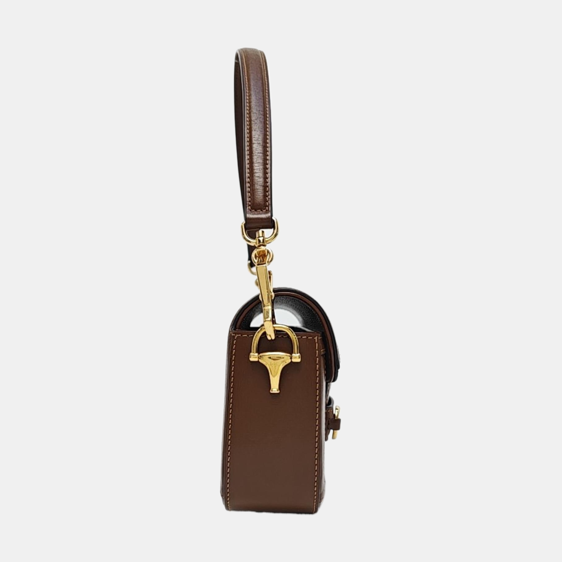 Horsebit 1955 Medium Monogram Coated Canvas Black