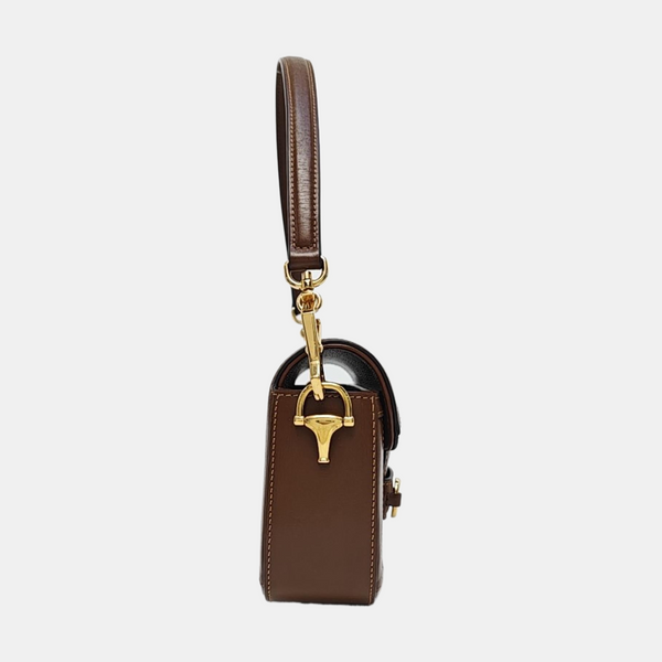 Horsebit 1955 Medium Monogram Coated Canvas Black