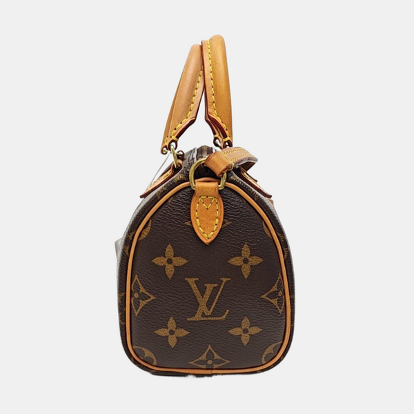 SPEEDY Nano Monogram Coated Canvas Brown