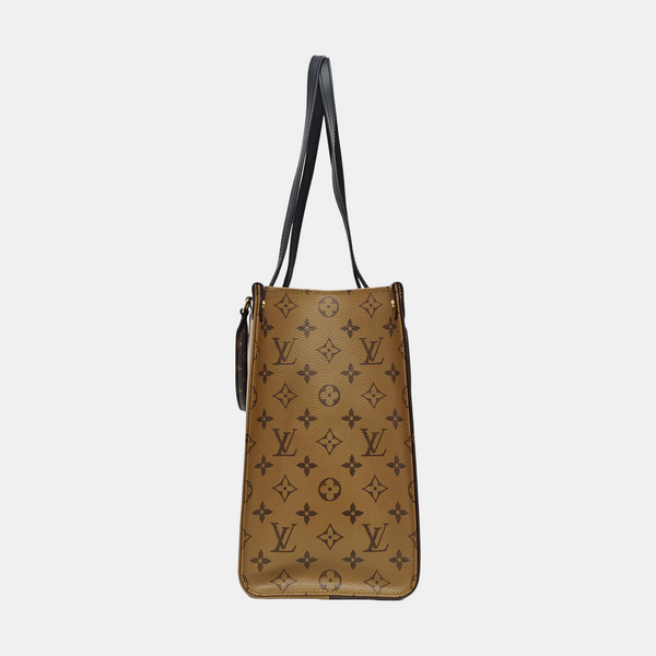 ONTHEGO MM Monogram Coated Canvas Brown