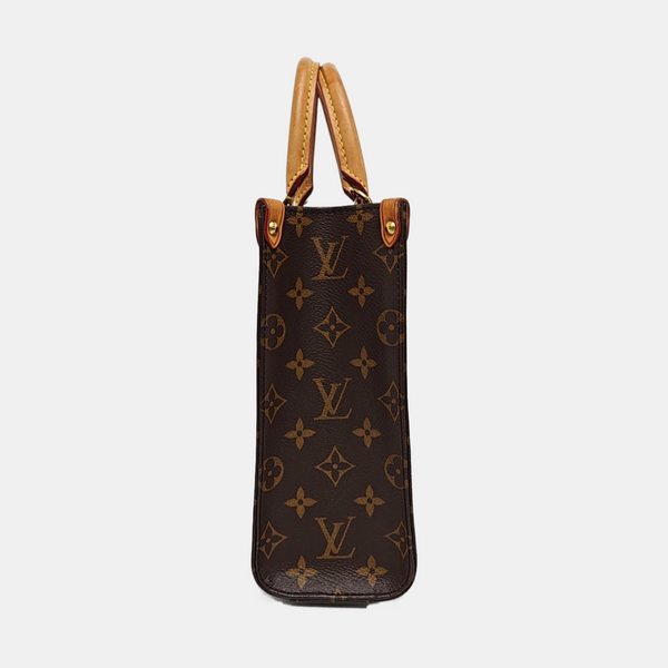 SAC PLAT BB Monogram Coated Canvas Brown