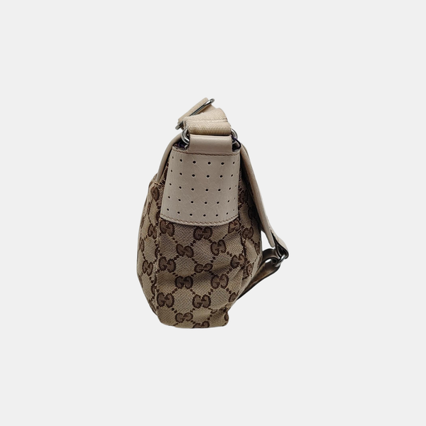 Monogram Canvas Shoulder Bag Black