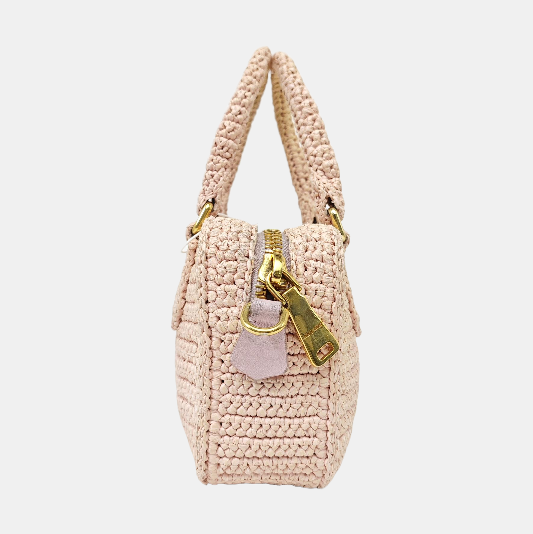 Fabric Shoulder Bag Pink