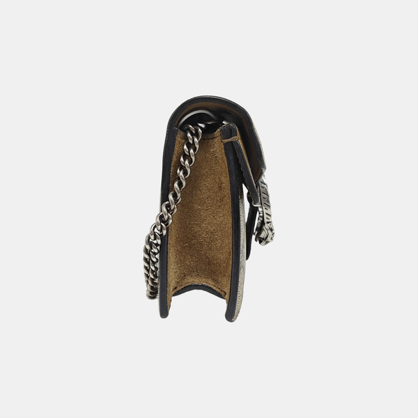 Dionysus Super Mini Monogram Coated Canvas Beige