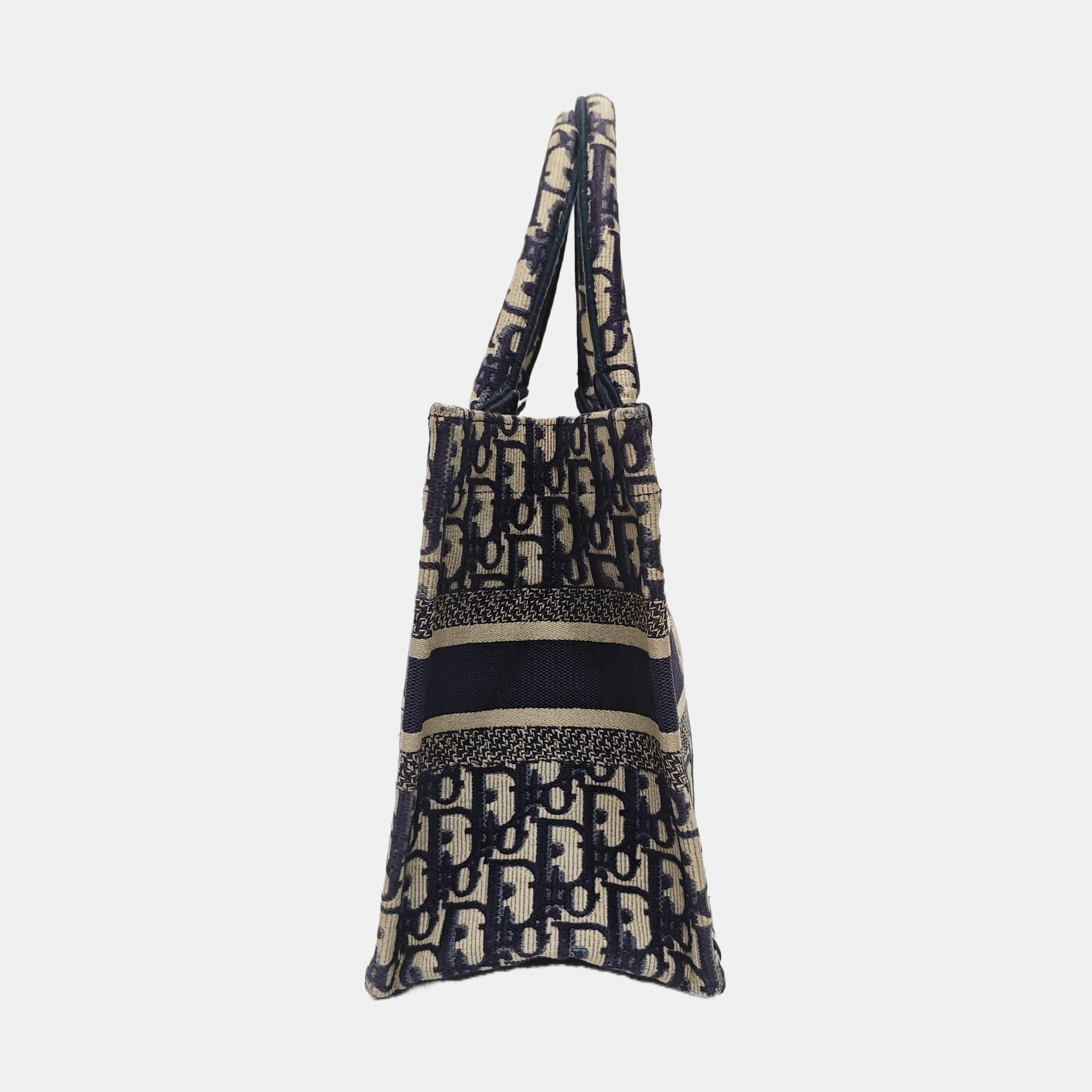 Book Tote Small Oblique Canvas Blue