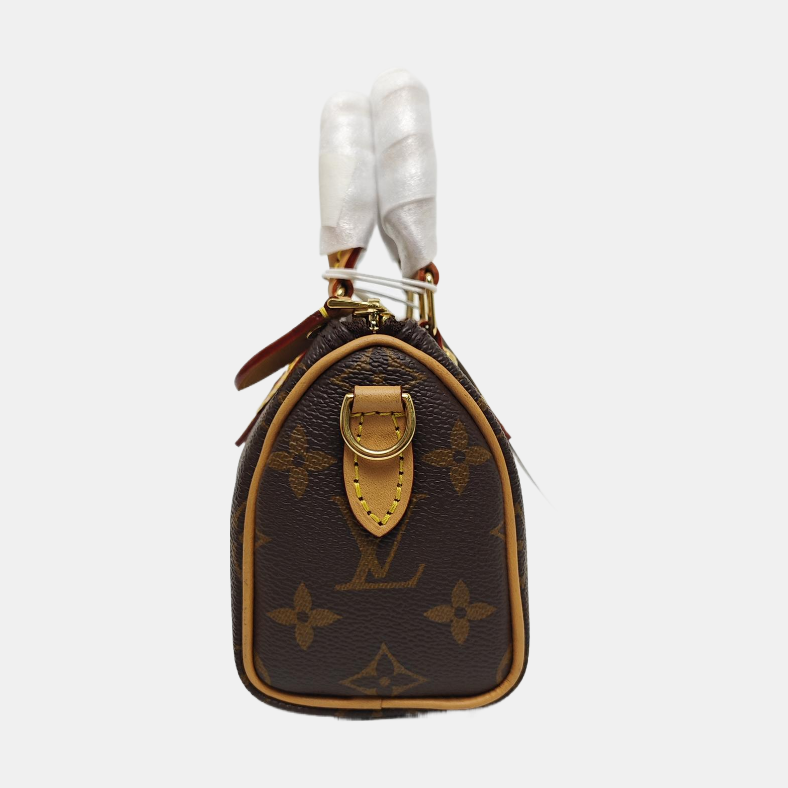 SPEEDY Nano Monogram Coated Canvas Brown