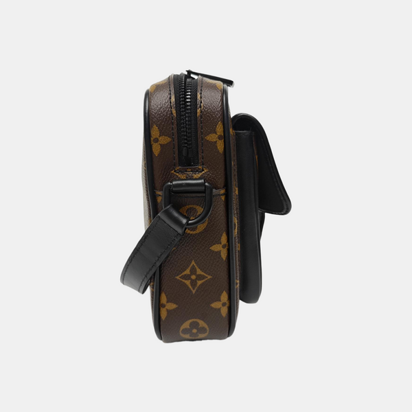 CHRISTOPHER Monogram Coated Canvas Brown