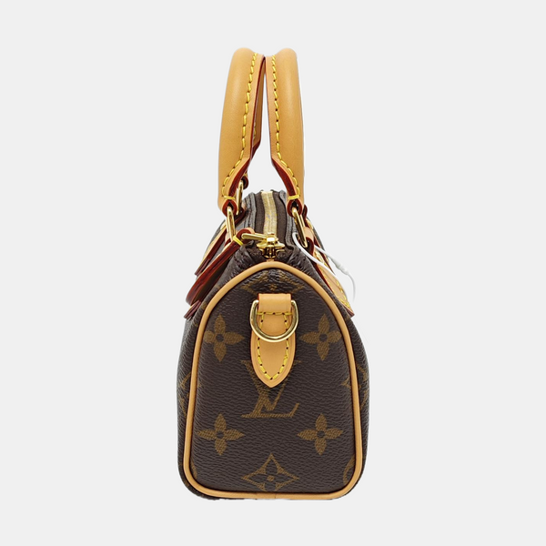 SPEEDY Nano Monogram Coated Canvas Brown