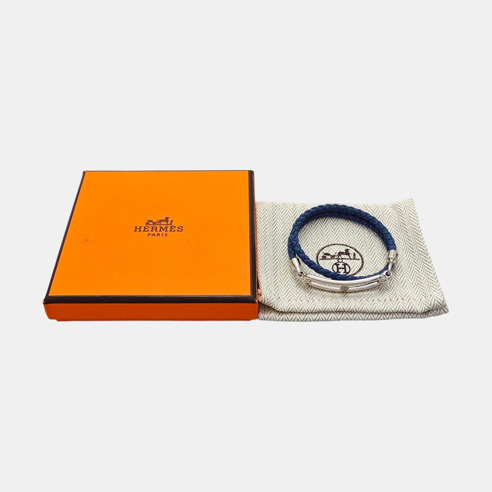 Roulis Fabric Blue Bangle