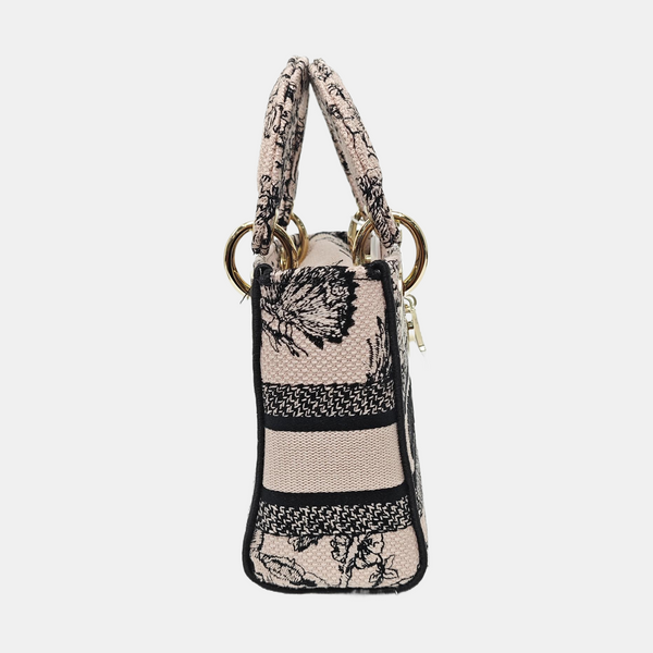 Authenticated pre-owned  Lady Dior Mini Canvas Pink - Tote Bag at Looply
